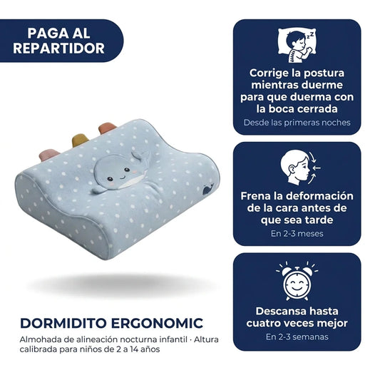 Dormidito  - Almohada Ergonomica diseñada para Evitar deformaciones faciales