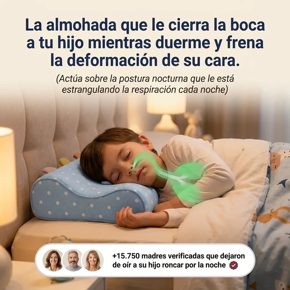 Dormidito Ergonomic - Almohada Ergonomica diseñada para Evitar deformaciones faciales