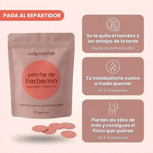 Parches de Berberina Para la Perdida de Peso y Control del Metabolismo - Vida Confort®
