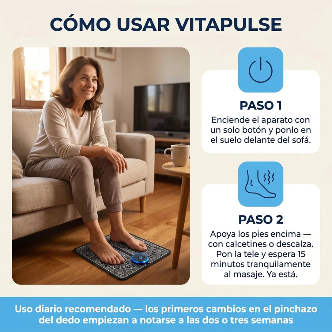 VitaPulse - Masajeador con tecnología GLUT4 para reducir azúcar en sangre